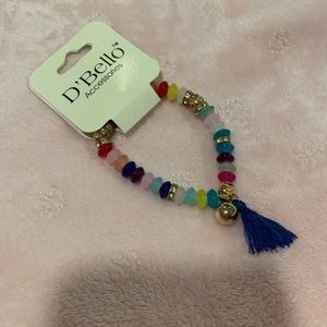 NWT! Colorful gold plated beaded bracelet!🌟